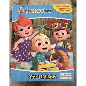 Cocomelon My Busy Books In Spanish Complete Set 10 Figurines & Playmat